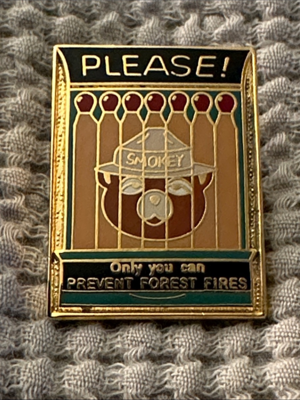 Smoky the Bear Pin